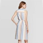 A New Day Pastel striped button down cotton shirt dress size XS Photo 2