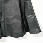 Kate Spade Size 6 Black Lambs Leather Lined Skater Skirt Zipper Photo 1
