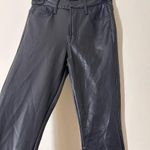 MOTHER Denim MOTHER The Insider ankle faux leather pants black size 26 Photo 5