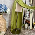 Boutique Avocado Green M Slit Skirt Photo 2