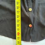 NWT!Black gold, snap drawstring mid blouse size 26 or 4X Black Photo 8