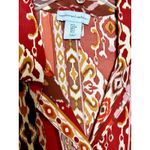 Cupcakes and Cashmere Button Up Blouse Small Women Boxy Fit Aztec Tribal Print Photo 2