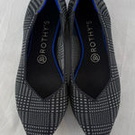 Rothy's Rothy’s The Point Flat in Black Glen Plaid Gray Size 9 Photo 0