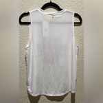 Spiritual Gangster  NWT White Graphic Tank Top Namaste Active Muscle Tee Size M Photo 3