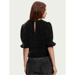 Scotch & Soda SCOTCH & SODA VELVET RUCHED TOP Size Medium Photo 4