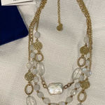 New Victoria Wieck Sterling Silver Natural Pearl Gold Plated Necklace Photo 0