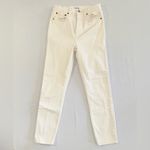 RE/DONE  • 90s High Rise Ankle Crop Jeans Vintage White Denim Sz 25 Photo 2