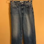 Paige  Anessa Petite Wide Leg Jeans in Rock Show Distressed Photo 4