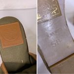 Tory Burch ARMY GREEN FABRIC W/TAN TRIM WEDGE ESPADRILLE PLATFORM HEELS (5) Photo 13