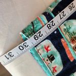 Nick & Nora  green and blue snow globe flannel pajamas set size small Photo 13