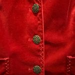 Coldwater Creek Women's red velvet blazer size M Photo 3