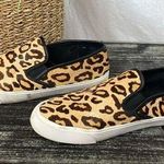 Chico's Chico’s Leopard Animal Print Slip On Rubber Sole Calf Hair Shoes 9 Photo 0