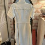 Storia  Midi Cream Dress with Belt Photo 3
