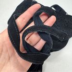 World Market Black Suede Leather Fringe Crossbody Handbag Purse Boho Casual Photo 3