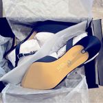 Nina NEW  Tucker Crystal Dress Pump, New Navy Luster Satin Size 10M (New in Box) Photo 10