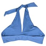 Aerie  Real Good Halter Bikini Swim Top Blue Size L Photo 1