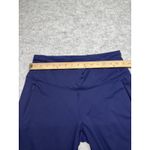 Lululemon Pants Womens 8 Blue Zip Hem Nylon Lycra Side Pocket Running Athletic Photo 8