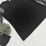 Calvin Klein  Black Top with Sheer Sleeves Photo 8