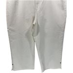 Chico's NWT Chico’s Platinum Quartz Jeweled Pocket Crop Jeans Optic White XL/16 Photo 7