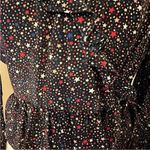 Madewell  Starry Night Silk Ruffle Tie Top Size Xs Photo 3