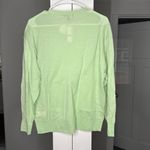 J.Crew NWT  Oversized Featherweight Cashmere V-neck Sweater Crisp Mint Photo 2