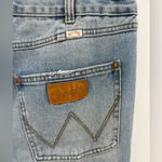 Wrangler x Billabong Womens Bell Bottom Jeans True Blue Patchwork Denim Size 31 Photo 3