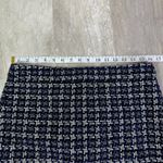J.Crew  Lady Liberty Tweed Blue Metallic Houndstooth No. 2 Pencil Skirt Career Photo 1