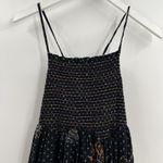 Urban Outfitters ‎ UO Simonette Embroidered Midi Dress Lace Up Back Size Medium Photo 3