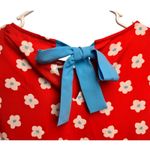 CROSBY by Mollie Burch  Posey Dress‎ Red Floral Ruffle Sleeve Mini Dress Sz Small Photo 9