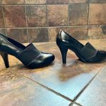 Alex Marie  Black High Heel Pump Elastic Strap Size 8.5 M Photo 3