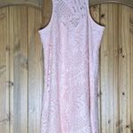 Lovers + Friends  Caspian Textured Tropical Pattern Shift Mini Dress Small Photo 4