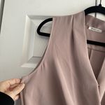 Babaton ‎ Aritzia Phoenix Dress Dusty Mauve Pink Faux Wrap Dress Size 8 Photo 6