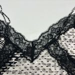 Victoria's Secret Victoria’s Secret Lace And Blk/Wht/Silver Patchwork Pattern Adjustable Cami- Med Photo 14