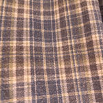 LL Bean Womens Flannel Shirt Size M Retro Plaid Button Down Cozy Fuzzy Comfy Blue Size M Photo 5