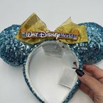 ‎ Walt Disney World Marquee Sky Blue Sequin Ear Headband Photo 1