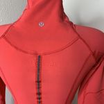 Lululemon  Toasty Tech Quilted Elbow Love Red Coral 1/2 Zip Jacket Coat Sz 2 Photo 13