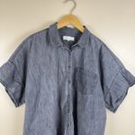 Madewell  Shirt Women's Size XXL Black Lunar Wash Denim Button Up Classic Photo 1