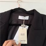 Mango MNG Violeta Black Blazer NWT Photo 5