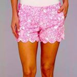 Lilly Pulitzer Lilly Pulitzer Buttercup Shorts She's a Fox Pink 12 Scalloped Cottage Chic Photo 1