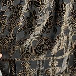 SADIE X Sage Velvet Floral Halter Neck Dress Sz S NWT Black Photo 4