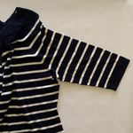 CHAPS  Navy and Cream Striped Women's Sweater Photo 7