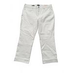 NYDJ NEW Marilyn Ankle Jeans Size 18W White Cuffed Lift X Tuck Straight Denim Photo 1