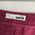 Topshop  Moto Burgundy Mini Skirt with Front Zipper Size 10 Photo 5