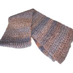 VTG 1970's Made in Italy Wool Acrylic Scarf Lazarus Columbus OH Ombre Knit Wrap Photo 0