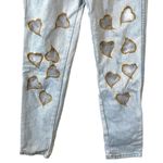 Frederick's of Hollywood  High Rise Cut our Heart Light Wash Jeans Photo 2