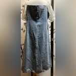 Stitching Puff Sleeve Dress Women's Denim Dresses Blue Size L Photo 5
