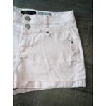 Aeropostale  Women's Pink High Waisted Double Button denim‎ shorts size 10 Photo 3