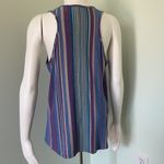 Drew  Purple blue and gray striped racerback tank medium Photo 3