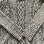 Ruby Moon Anthropologie  Sweater Cowl Swing Gray Fuzzy Soft Sweater Size Small Photo 4