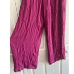 JM Collection  Woens 2X Pink Bold Berry Wide Leg Pants Boho NEW Photo 2